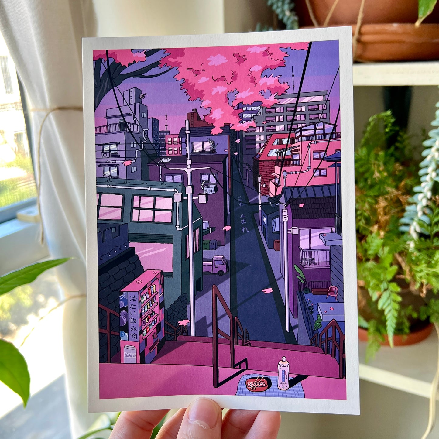 City in Pink - Art Print