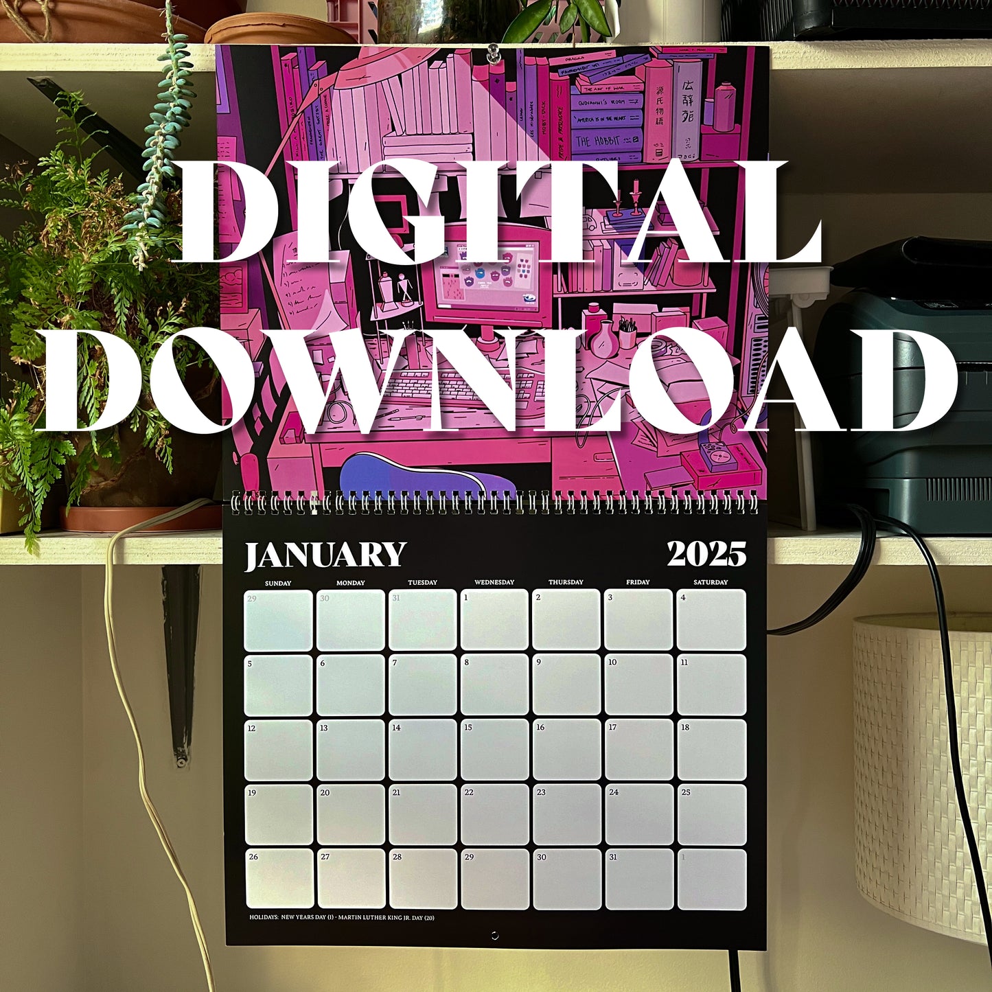 2025 Calendar - DIGITAL DOWNLOAD